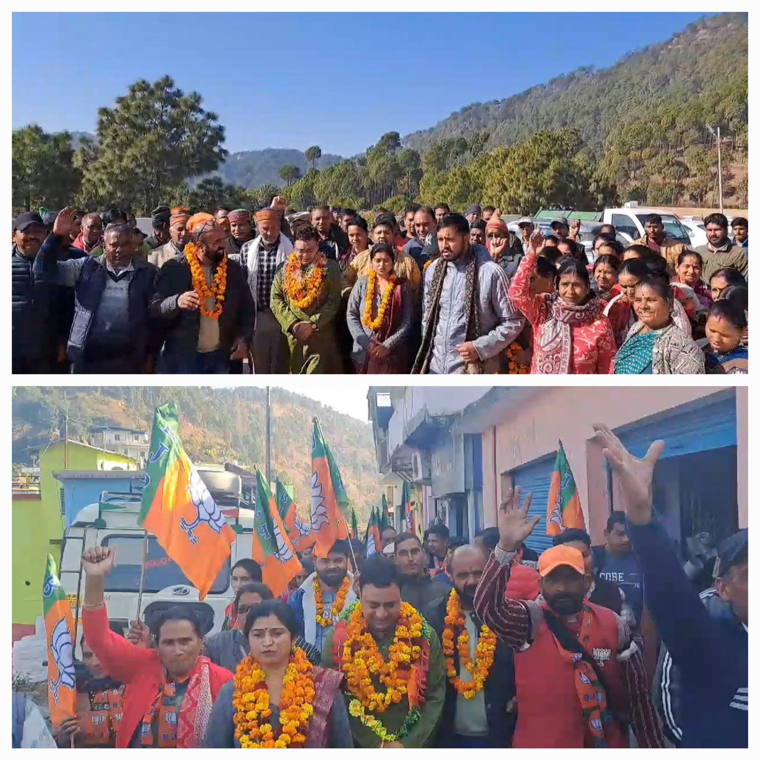 कल्जीखाल बाजार में भाजपा कार्यकर्ताओं एवं महिलाओं ने बड़ी संख्या में प्रतिभाग कर भाजपा के नारों से कल्जीखाल बाजार को गुंजायमय कर दिया