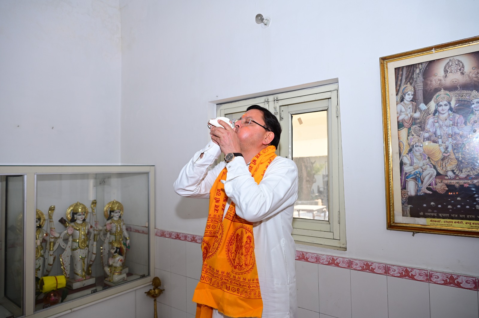 इस दिव्य अवसर पर मुख्यमंत्री धामी ने    प्रभु राम जी से प्रदेशवासियों के मंगल एवं पूरे विश्व में रह रहे सभी सनातनियों के कल्याण की कामना की