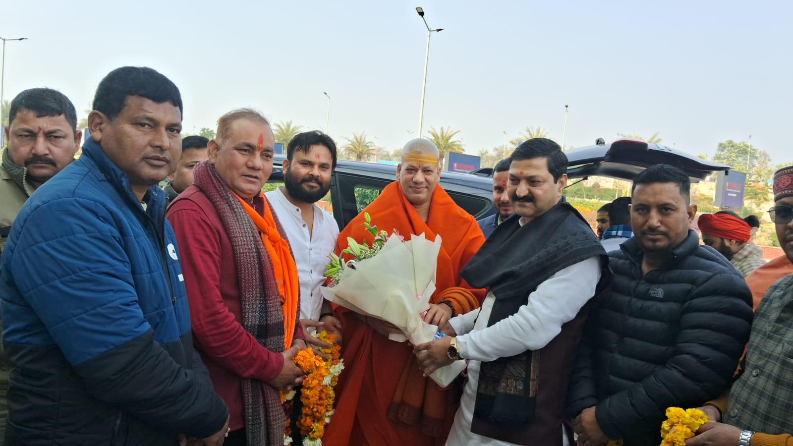 प्राण प्रतिष्ठा में साक्षी बनने को बीकेटीसी अध्यक्ष अजेंद्र संतो के साथ अयोध्या  मैं मौजूद…