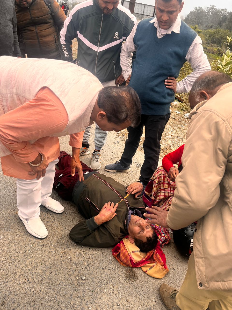 मौके पर पुलिस बुला मंत्री अग्रवाल ने आरोपी के खिलाफ कार्रवाई के दिए निर्देश