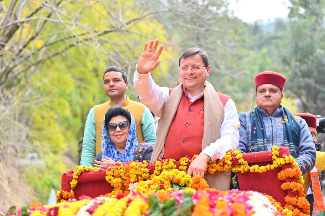 रंवाई क्षेत्र की जनता के भव्य स्वागत से मुख्यमंत्री अभिभूत नज़र आए