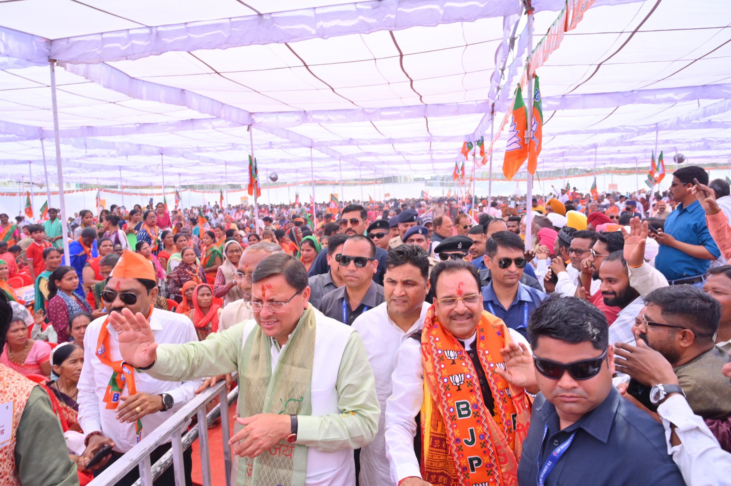 मुख्यमंत्री धामी ने रूद्रपुर में नैनिताल उधम सिंह नगर लोकसभा से भाजपा प्रत्याशी अजय भट्ट के पक्ष में आयोजित जनसभा में किया प्रतिभाग