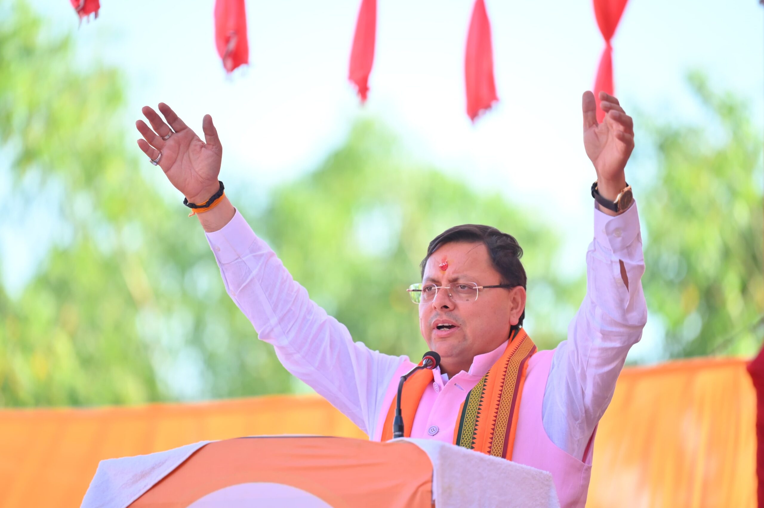 उत्तराखंड की शान शहीद सीडीएस जनरल बिपिन रावत को गाली देते हैं। कांग्रेस के लोग हमारे सनातन धर्म का विरोध करते हैं:धामी