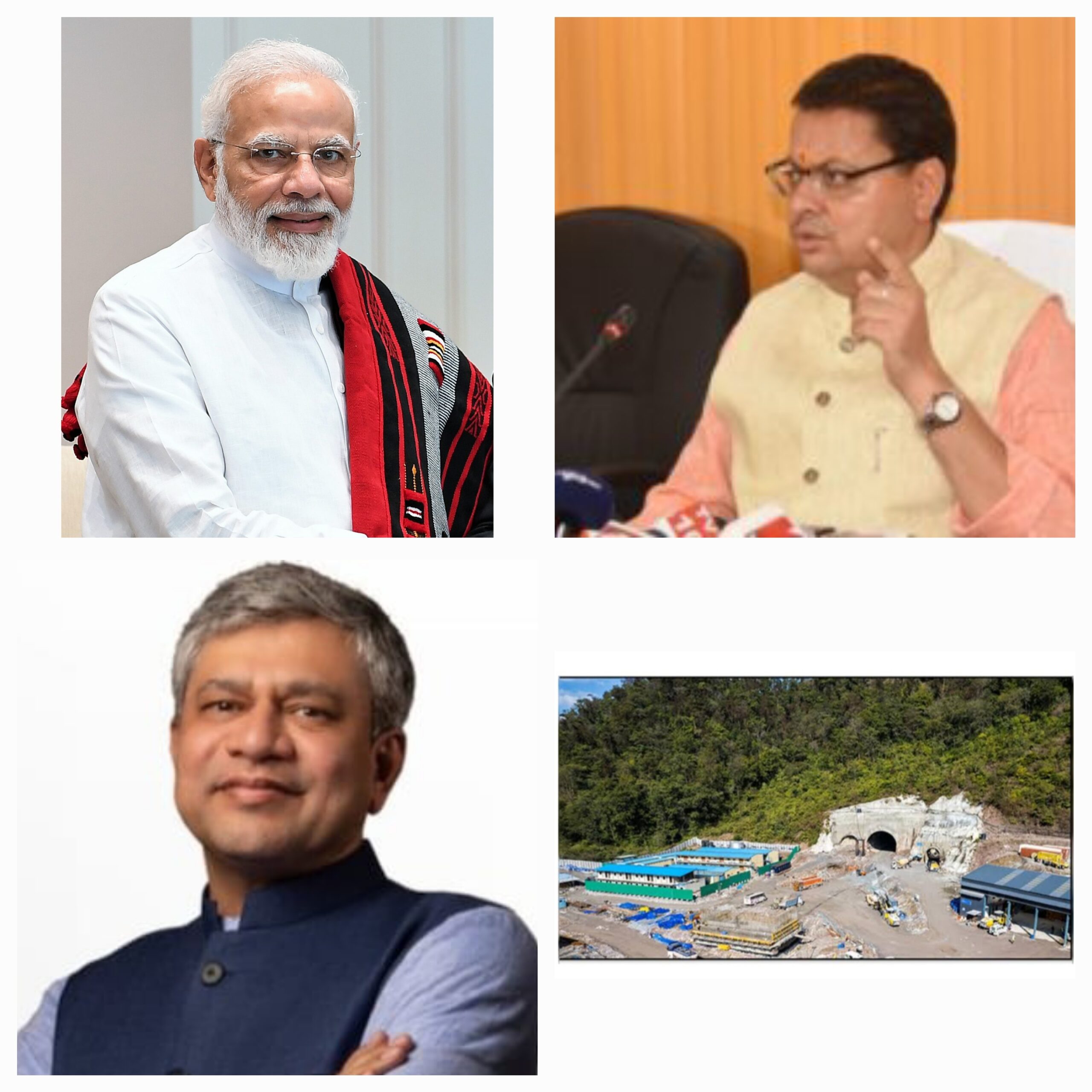 राज्य में 216 किमी की 03 रेल परियोजनाओं (रेलवे ट्रैक) का काम चल रहा है , जिसकी लागत ₹25,941 करोड़ है।
