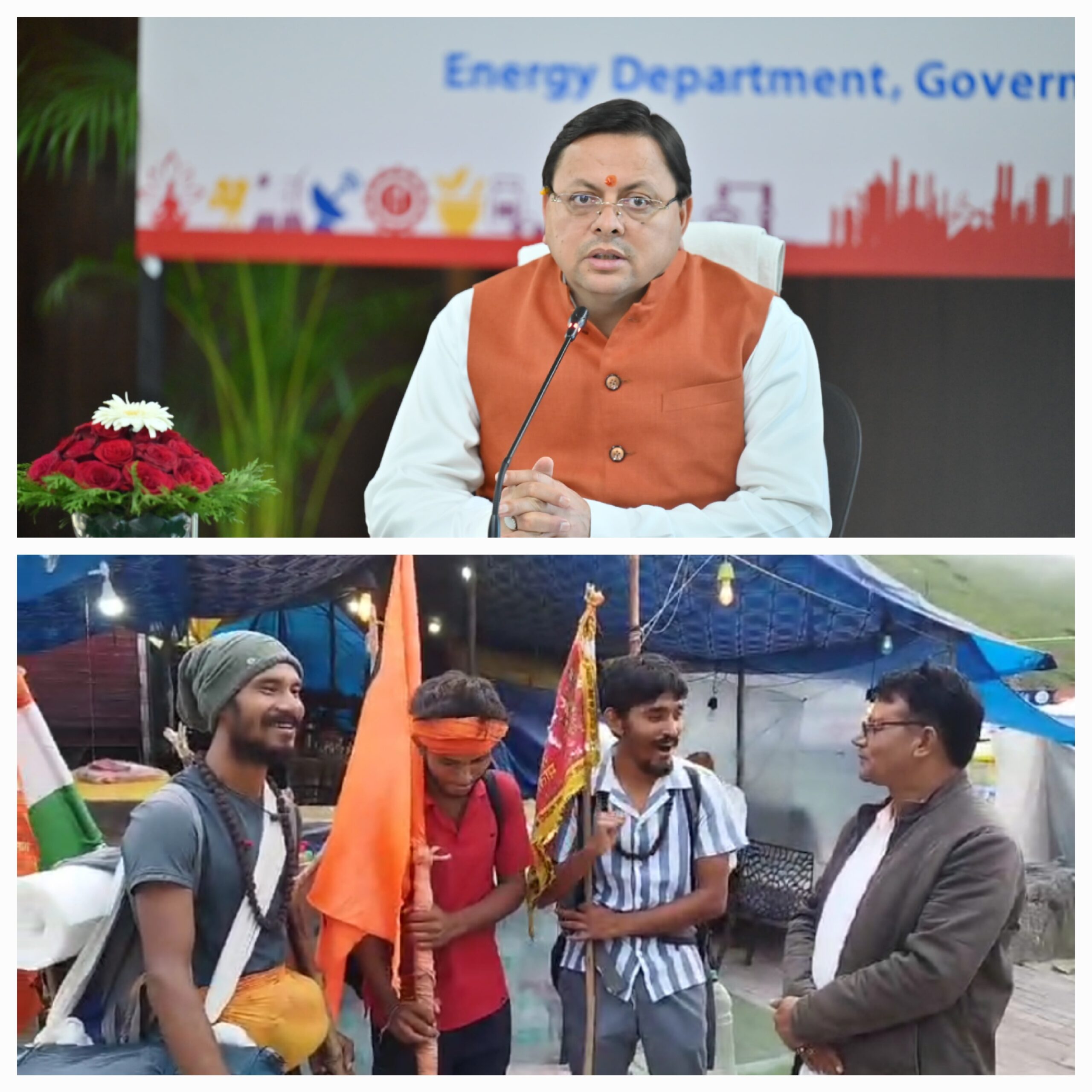 पैदल आवाजाही कर केदारनाथ धाम पहुंचे यूपी, गुजरात और हरियाणा के तीर्थ यात्री,केदारनाथ पैदल मार्ग हुआ दुरुस्त, धामी जी को धन्यवाद