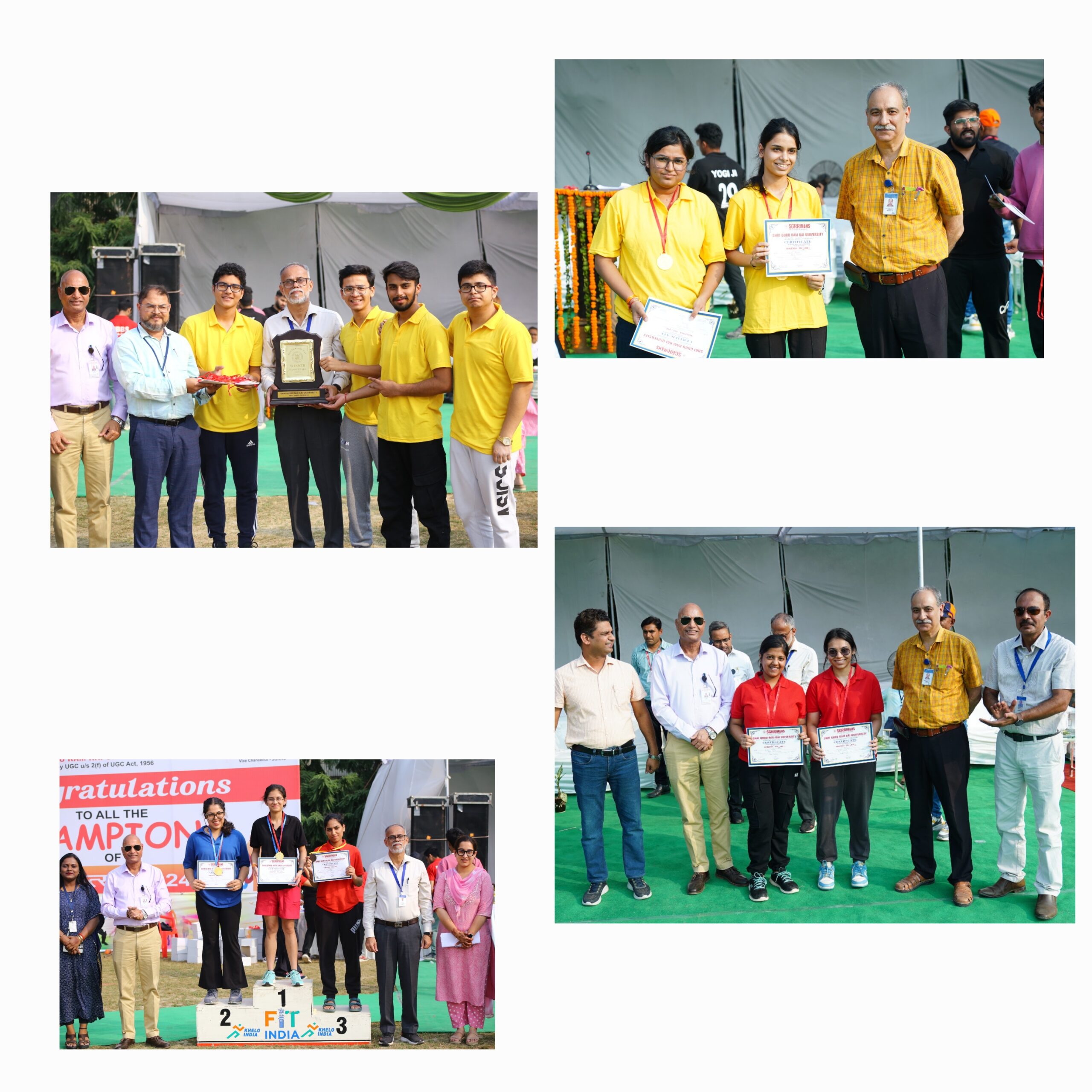 आयुष उनियाल एवम् धृति देउपा ओवरऑल एथलीट ऑफ दि इयर