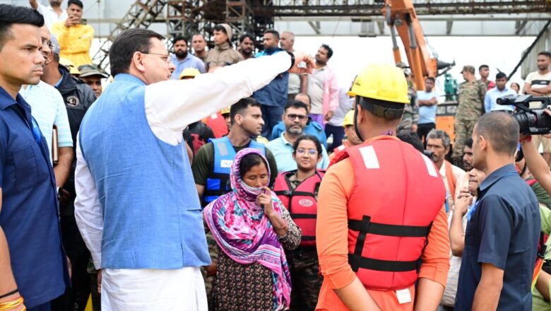 भारी वर्षा के दृष्टिगत प्रदेश के  मुख्यमंत्री धामी ने सोमवार को जनपद के मैदानी क्षेत्रों का स्थलीय निरीक्षण किया