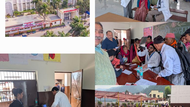 श्री महंत इन्दिरेश अस्पताल के निःशुल्क स्वास्थ्य शिविर का 2100 मरीजों ने उठाया लाभ   