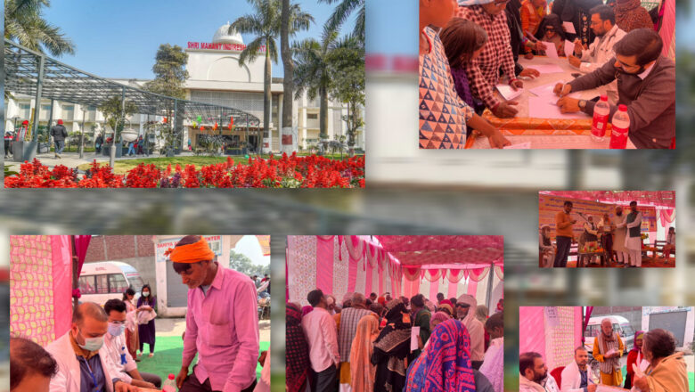 श्री महंत इन्दिरेश अस्पताल के   कैंसर जागरूकता एवम् स्वास्थ्य परीक्षण शिविर का मुख्य अतिथि मौसम चौधरी, माननीय विधायक, नजीबाबाद ने किया शुभारंभ