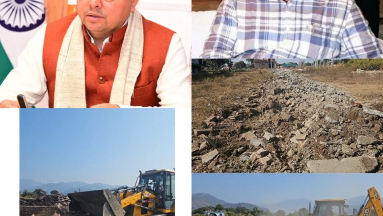 एमडीडीए उपाध्यक्ष बंशीधर तिवारी ने मुख्यमंत्री धामी के सुशासन मॉडल को धरातल पर उतारते हुए अवैध सड़कों और सीमांकन को ध्वस्त कराया