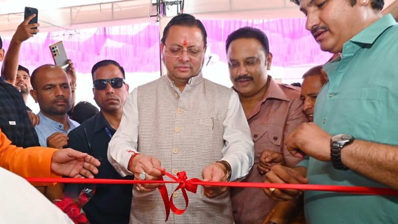 मुख्यमंत्री श्री पुष्कर सिंह धामी ने हरिद्वार में आयोजित लोकार्पण समारोह में श्रद्धालुओं को किया संबोधित